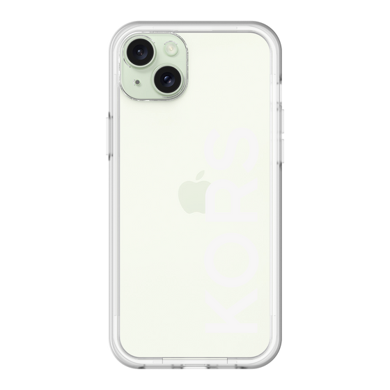 スリムプロテクションプレミアムケース［ MICHAEL KORS - Logo - White ］