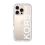 スリムプロテクションプレミアムケース［ MICHAEL KORS - Logo - White ］