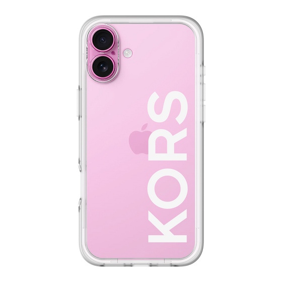 スリムプロテクションプレミアムケース［ MICHAEL KORS - Logo - White ］