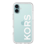 スリムプロテクションプレミアムケース［ MICHAEL KORS - Logo - White ］