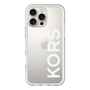 スリムプロテクションプレミアムケース［ MICHAEL KORS - Logo - White ］