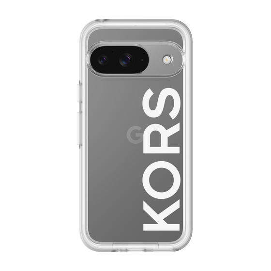 スリムプロテクションプレミアムケース［ MICHAEL KORS - Logo - White ］