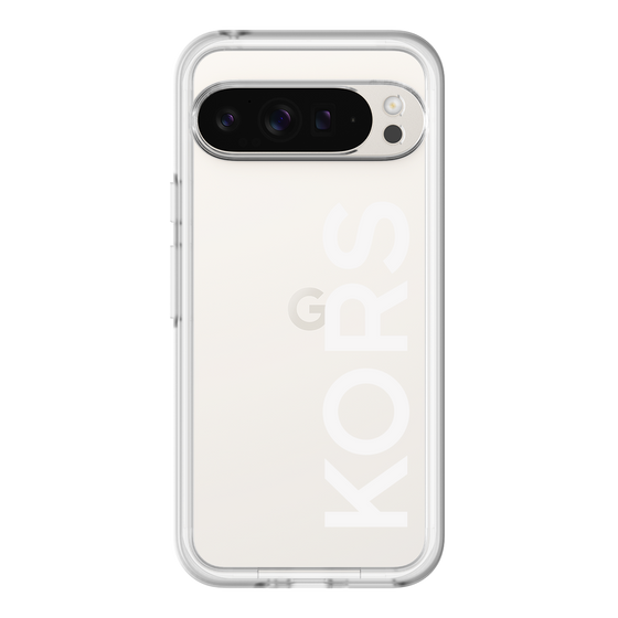 スリムプロテクションプレミアムケース［ MICHAEL KORS - Logo - White ］