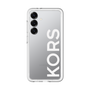 スリムプロテクションプレミアムケース［ MICHAEL KORS - Logo - White ］
