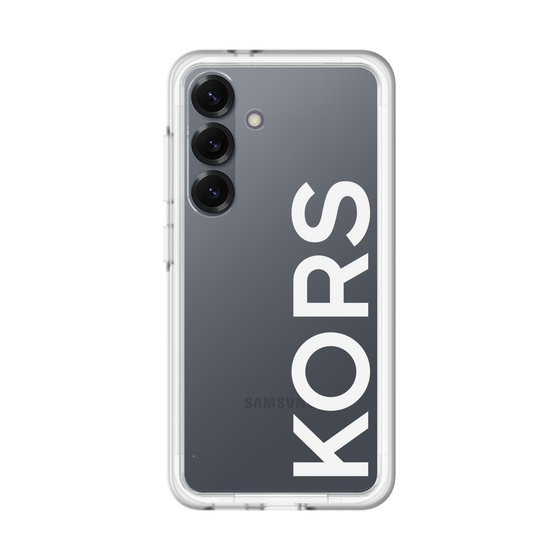 スリムプロテクションプレミアムケース［ MICHAEL KORS - Logo - White ］