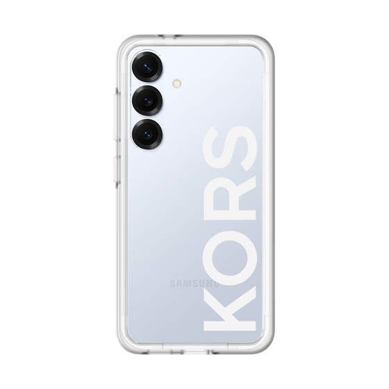 スリムプロテクションプレミアムケース［ MICHAEL KORS - Logo - White ］