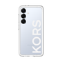スリムプロテクションプレミアムケース［ MICHAEL KORS - Logo - White ］