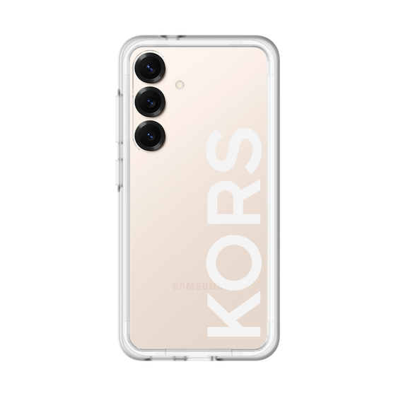 スリムプロテクションプレミアムケース［ MICHAEL KORS - Logo - White ］