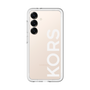 スリムプロテクションプレミアムケース［ MICHAEL KORS - Logo - White ］