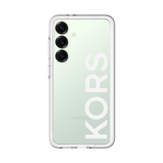 スリムプロテクションプレミアムケース［ MICHAEL KORS - Logo - White ］