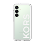 スリムプロテクションプレミアムケース［ MICHAEL KORS - Logo - White ］
