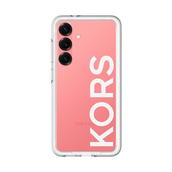 スリムプロテクションプレミアムケース［ MICHAEL KORS - Logo - White ］