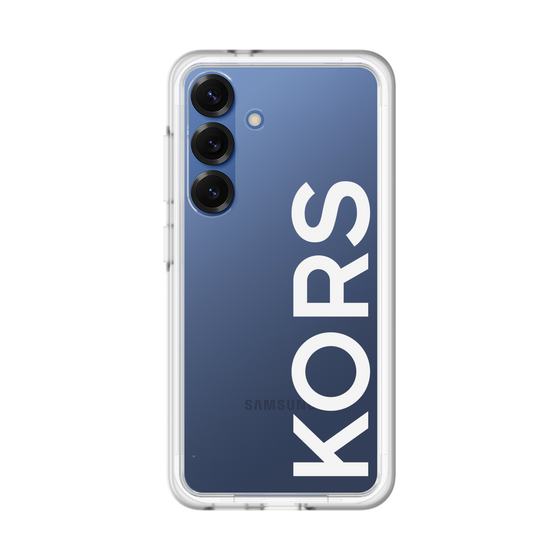 スリムプロテクションプレミアムケース［ MICHAEL KORS - Logo - White ］