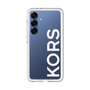 スリムプロテクションプレミアムケース［ MICHAEL KORS - Logo - White ］