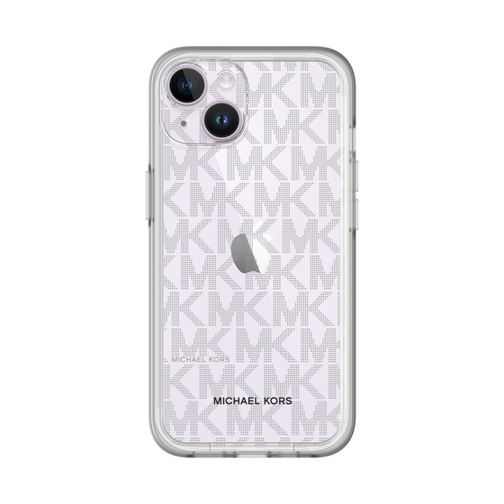 スリムプロテクションプレミアムケース［ MICHAEL KORS - Signiture - Clear Black ］