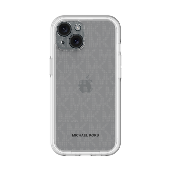 スリムプロテクションプレミアムケース［ MICHAEL KORS - Signiture - Clear Black ］