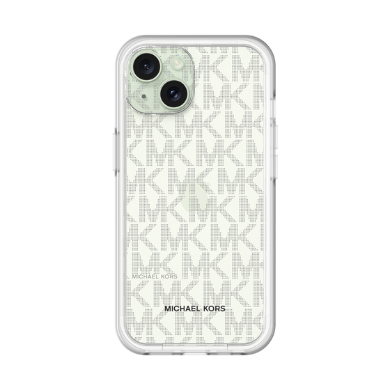 スリムプロテクションプレミアムケース［ MICHAEL KORS - Signiture - Clear Black ］