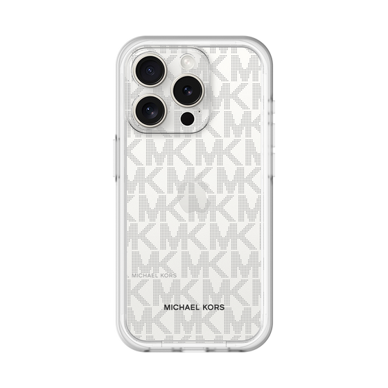 スリムプロテクションプレミアムケース［ MICHAEL KORS - Signiture - Clear Black ］