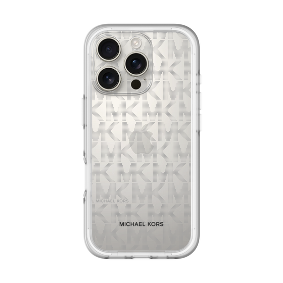 スリムプロテクションプレミアムケース［ MICHAEL KORS - Signiture - Clear Black ］