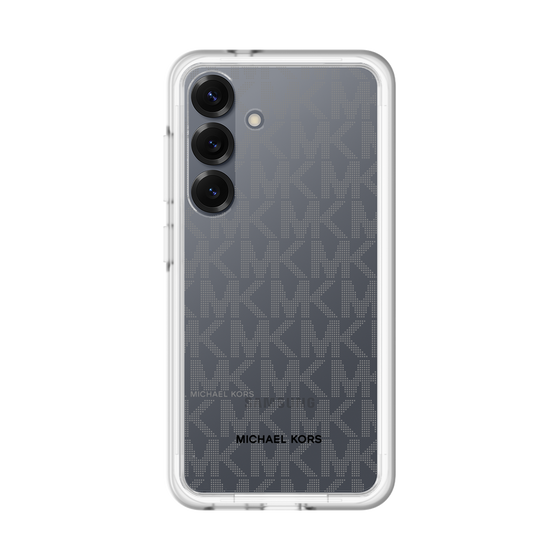 スリムプロテクションプレミアムケース［ MICHAEL KORS - Signiture - Clear Black ］