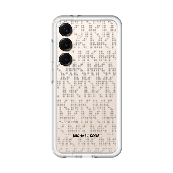 スリムプロテクションプレミアムケース［ MICHAEL KORS - Signiture - Clear Black ］