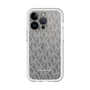 スリムプロテクションプレミアムケース［ MICHAEL KORS - Signiture - Clear White ］