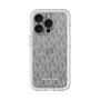 スリムプロテクションプレミアムケース［ MICHAEL KORS - Signiture - Clear White ］