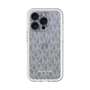 スリムプロテクションプレミアムケース［ MICHAEL KORS - Signiture - Clear White ］