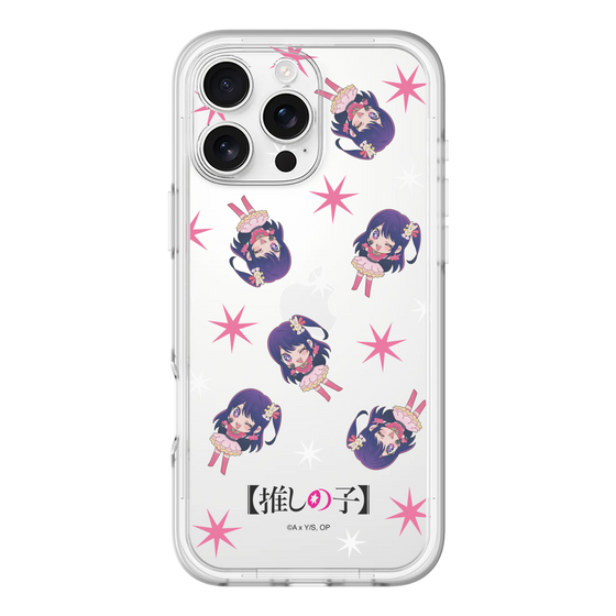 スリムプロテクションプレミアムケース［ 【推しの子】 - アイ - ミニキャラ総柄 ］