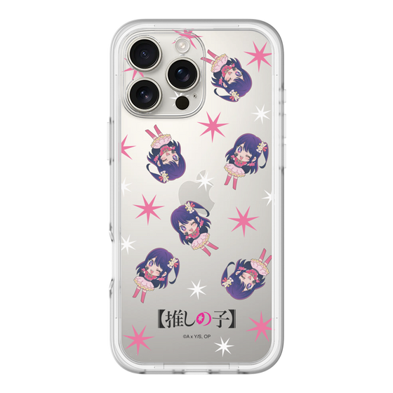 スリムプロテクションプレミアムケース［ 【推しの子】 - アイ - ミニキャラ総柄 ］