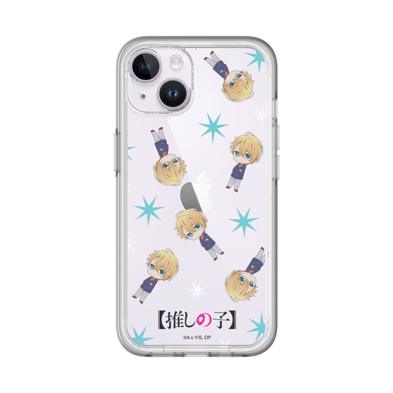 スリムプロテクションプレミアムケース［ 【推しの子】 - アクア - ミニキャラ総柄 ］