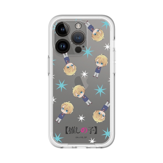 スリムプロテクションプレミアムケース［ 【推しの子】 - アクア - ミニキャラ総柄 ］