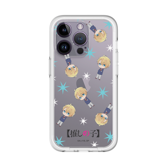 スリムプロテクションプレミアムケース［ 【推しの子】 - アクア - ミニキャラ総柄 ］
