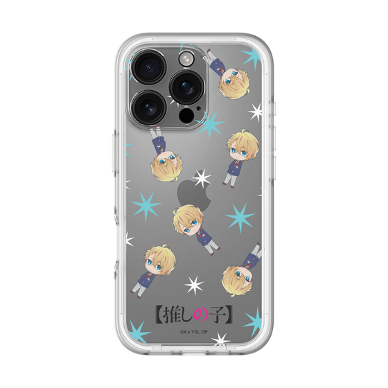 スリムプロテクションプレミアムケース［ 【推しの子】 - アクア - ミニキャラ総柄 ］