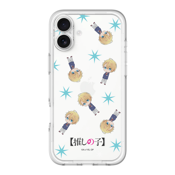 スリムプロテクションプレミアムケース［ 【推しの子】 - アクア - ミニキャラ総柄 ］