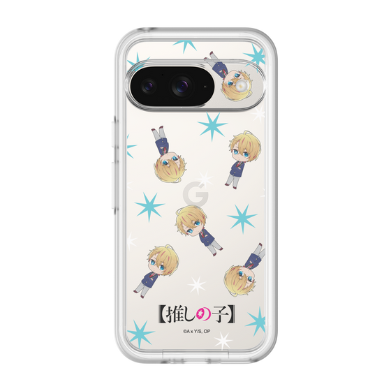 スリムプロテクションプレミアムケース［ 【推しの子】 - アクア - ミニキャラ総柄 ］