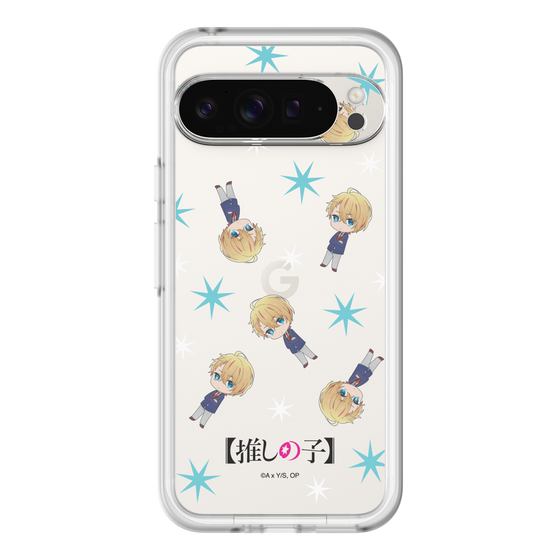 スリムプロテクションプレミアムケース［ 【推しの子】 - アクア - ミニキャラ総柄 ］