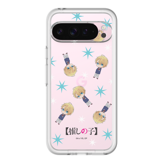 スリムプロテクションプレミアムケース［ 【推しの子】 - アクア - ミニキャラ総柄 ］