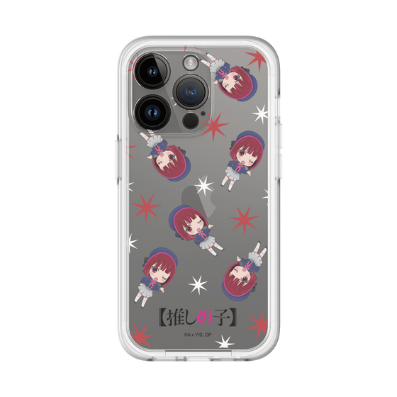 スリムプロテクションプレミアムケース［ 【推しの子】 - 有馬かな - ミニキャラ総柄 ］