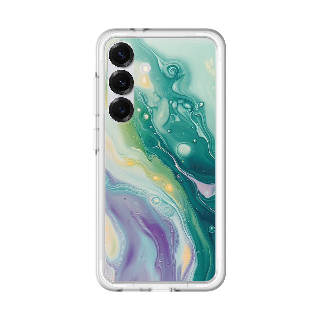 スリムプロテクションプレミアムケース for Samsung Galaxy S25［ Color Rain - オリジナル - Dusky Forest ］