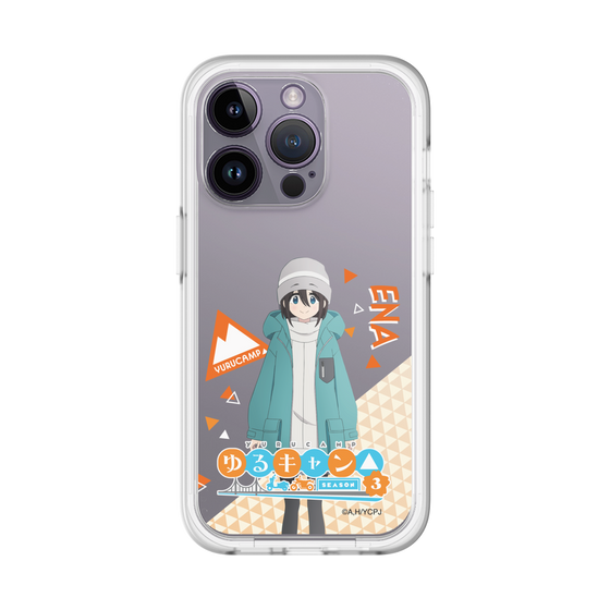スリムプロテクションプレミアムケース［ 『ゆるキャン△ SEASON3』- 斉藤 恵那 - 立ち絵 ］