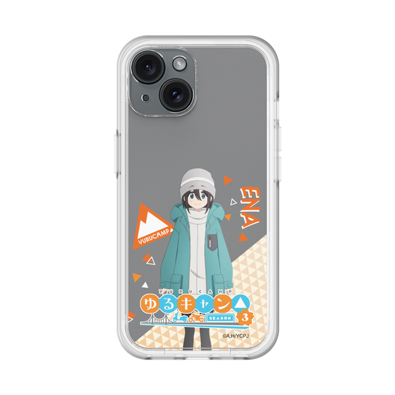 スリムプロテクションプレミアムケース［ 『ゆるキャン△ SEASON3』- 斉藤 恵那 - 立ち絵 ］