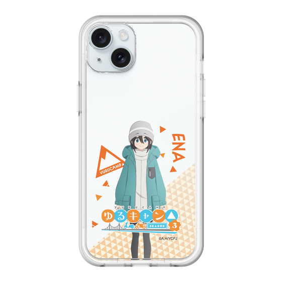 スリムプロテクションプレミアムケース［ 『ゆるキャン△ SEASON3』- 斉藤 恵那 - 立ち絵 ］