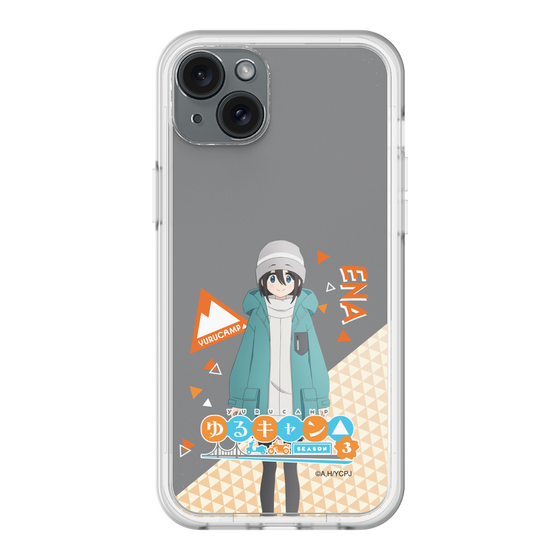 スリムプロテクションプレミアムケース［ 『ゆるキャン△ SEASON3』- 斉藤 恵那 - 立ち絵 ］