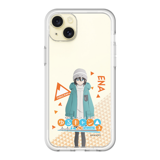 スリムプロテクションプレミアムケース［ 『ゆるキャン△ SEASON3』- 斉藤 恵那 - 立ち絵 ］
