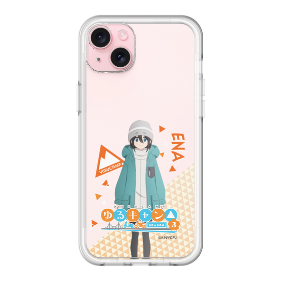 スリムプロテクションプレミアムケース［ 『ゆるキャン△ SEASON3』- 斉藤 恵那 - 立ち絵 ］