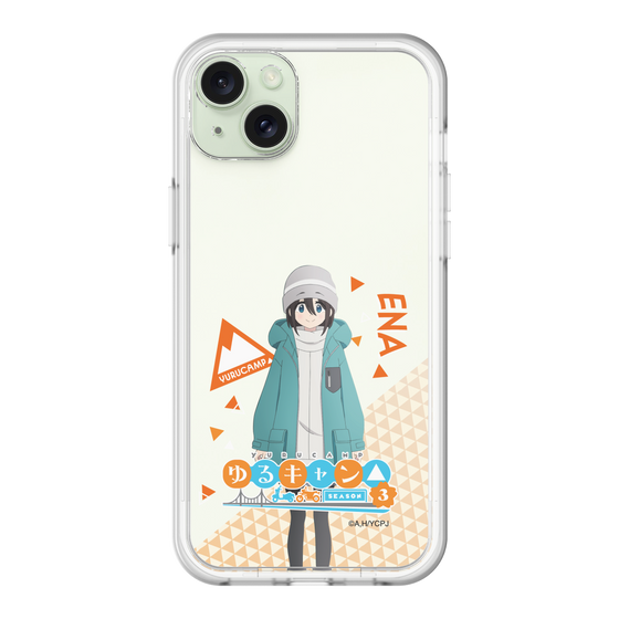 スリムプロテクションプレミアムケース［ 『ゆるキャン△ SEASON3』- 斉藤 恵那 - 立ち絵 ］