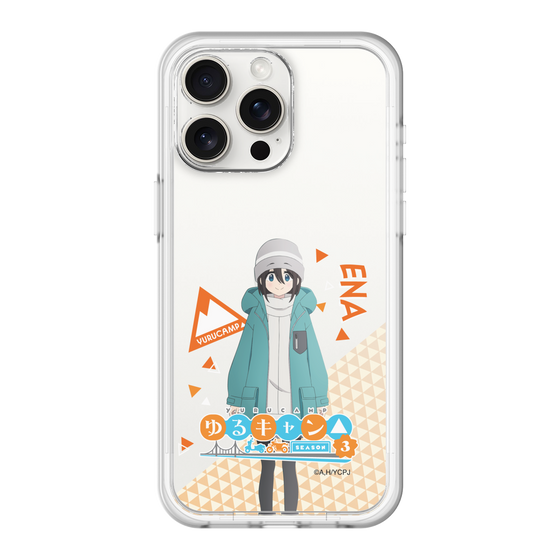 スリムプロテクションプレミアムケース［ 『ゆるキャン△ SEASON3』- 斉藤 恵那 - 立ち絵 ］