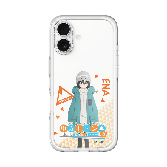 スリムプロテクションプレミアムケース［ 『ゆるキャン△ SEASON3』- 斉藤 恵那 - 立ち絵 ］