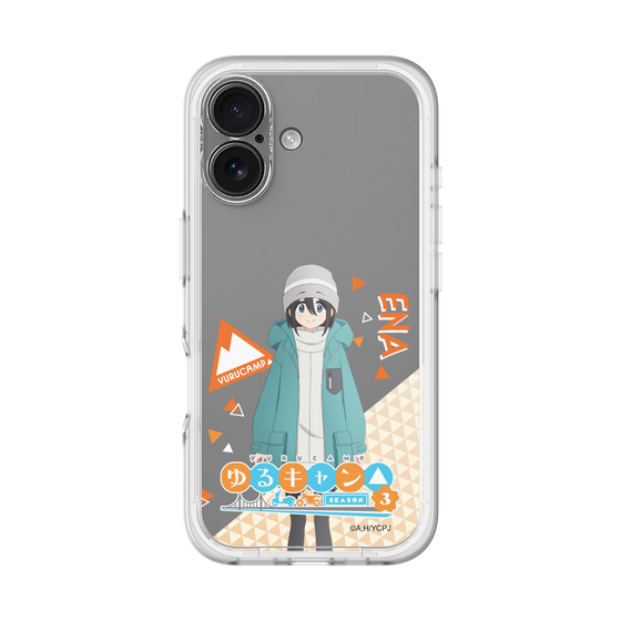 スリムプロテクションプレミアムケース［ 『ゆるキャン△ SEASON3』- 斉藤 恵那 - 立ち絵 ］